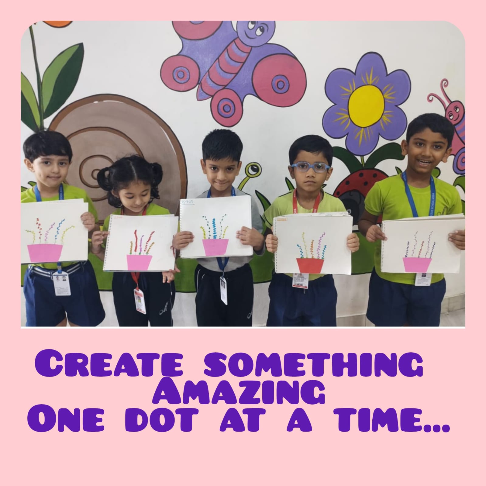 Celebrating International Dot Day at Mayoor Upvan 